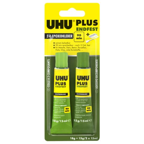 Colla bicomponente Uhu Plus Endfest 2x15 ml 7000068